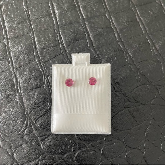 Sterling silver 925 Rhodolite Garnet Earrings - Picture 2 of 7